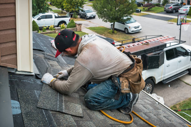 Professional Roofing technician working in Danevang, TX